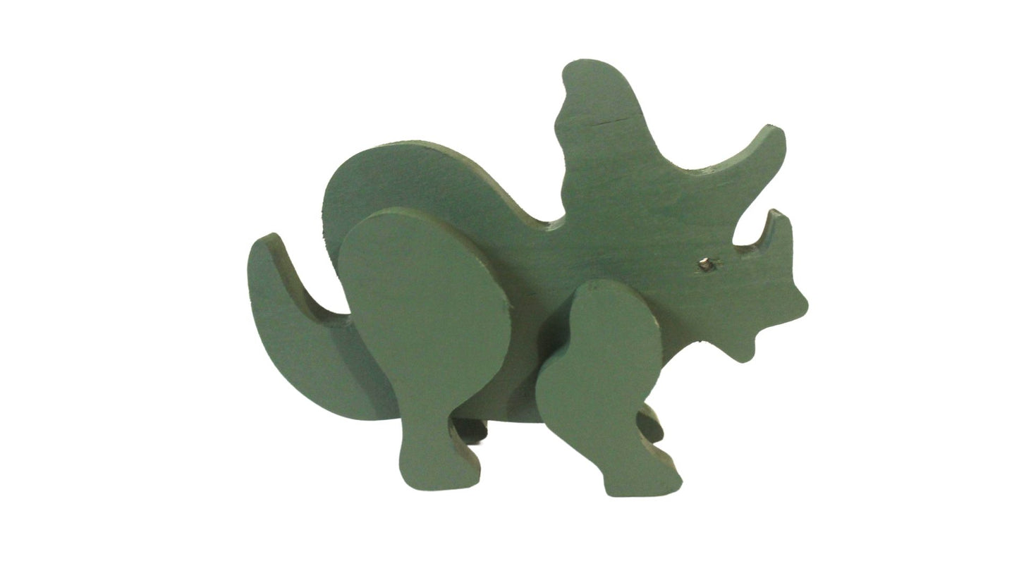 Dinosaurs - kids love them. How much fun can they have with this handmade wooden set of 6 large dinosaurs?