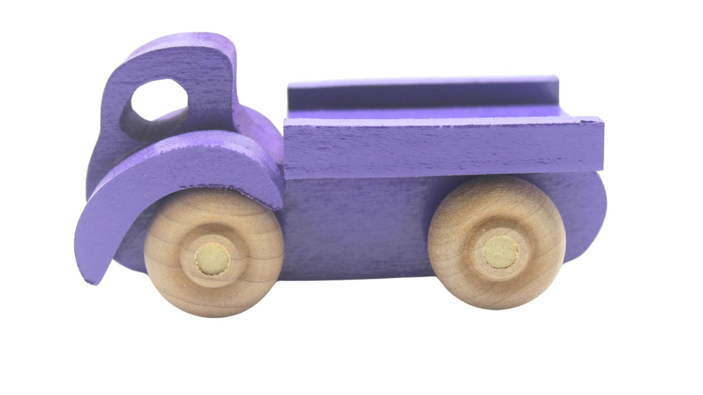 Vintage-Inspired Wooden Toy Car Carrier with 3 Cars and a Pickup Truck - Hours of Imaginative Play!