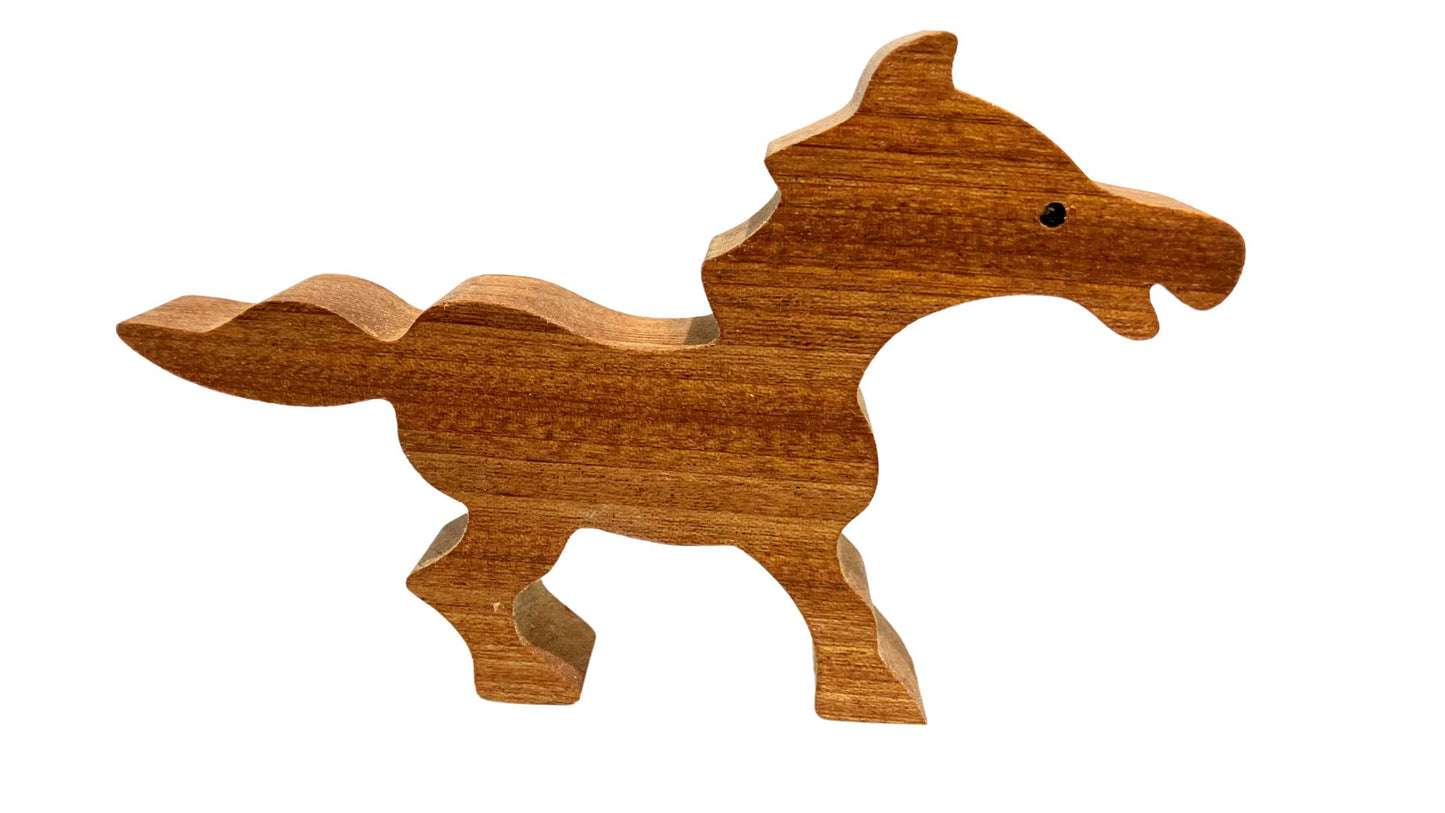 Cowboys on Horses - Wooden Dude Ranch Toy Set with Barn and Cacti - Fun Western Adventure!