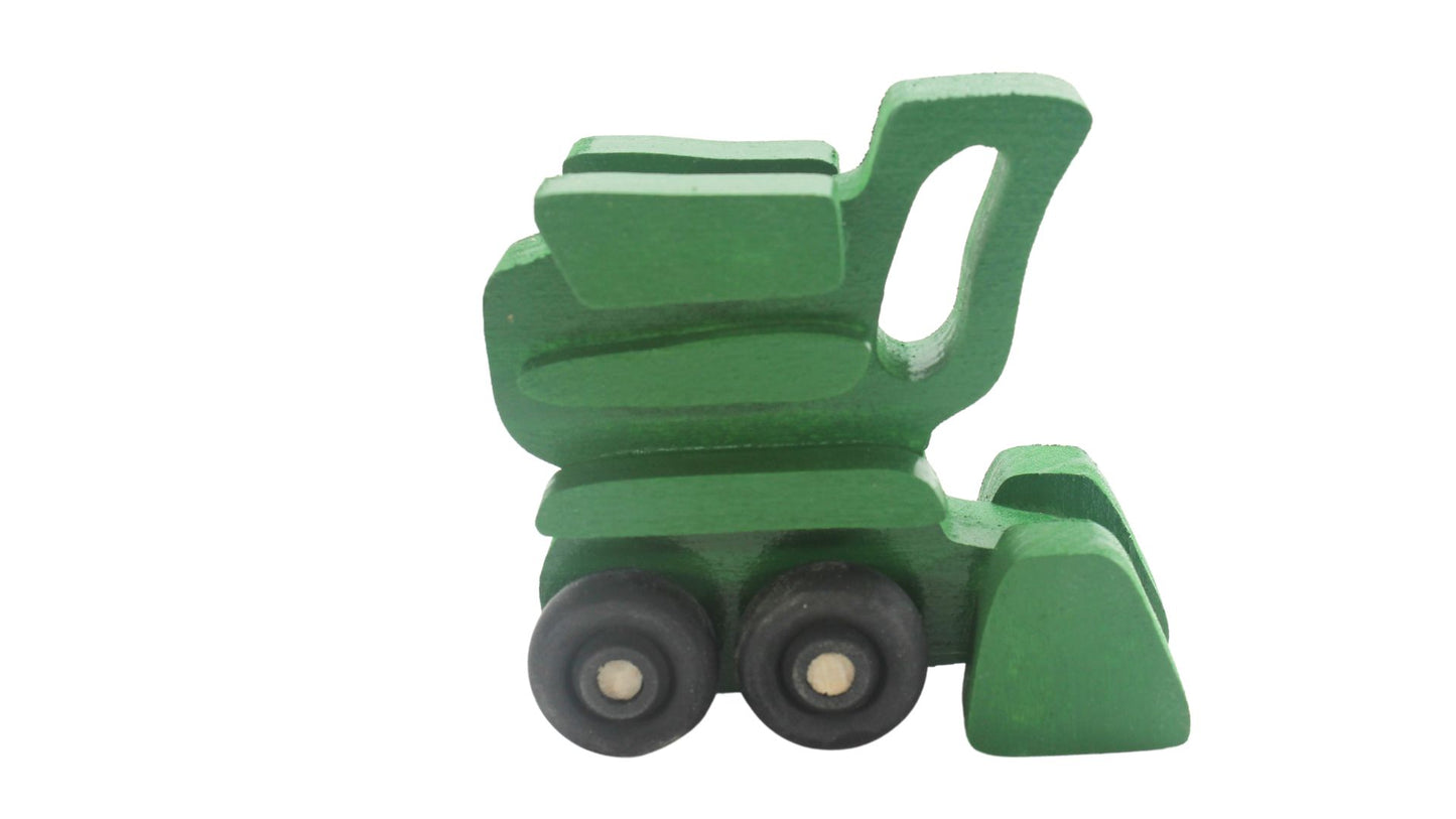 Miniature Farm Toy Set - Includes Tractor, Wagon, Combine, and Horses - Great for Display or Collecting