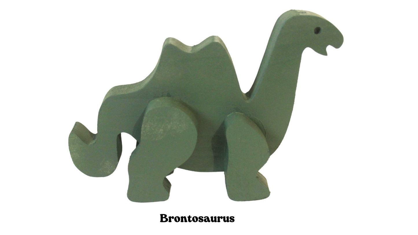 Dinosaurs - kids love them. How much fun can they have with this handmade wooden set of 6 large dinosaurs (including a T. rex and mammoth)