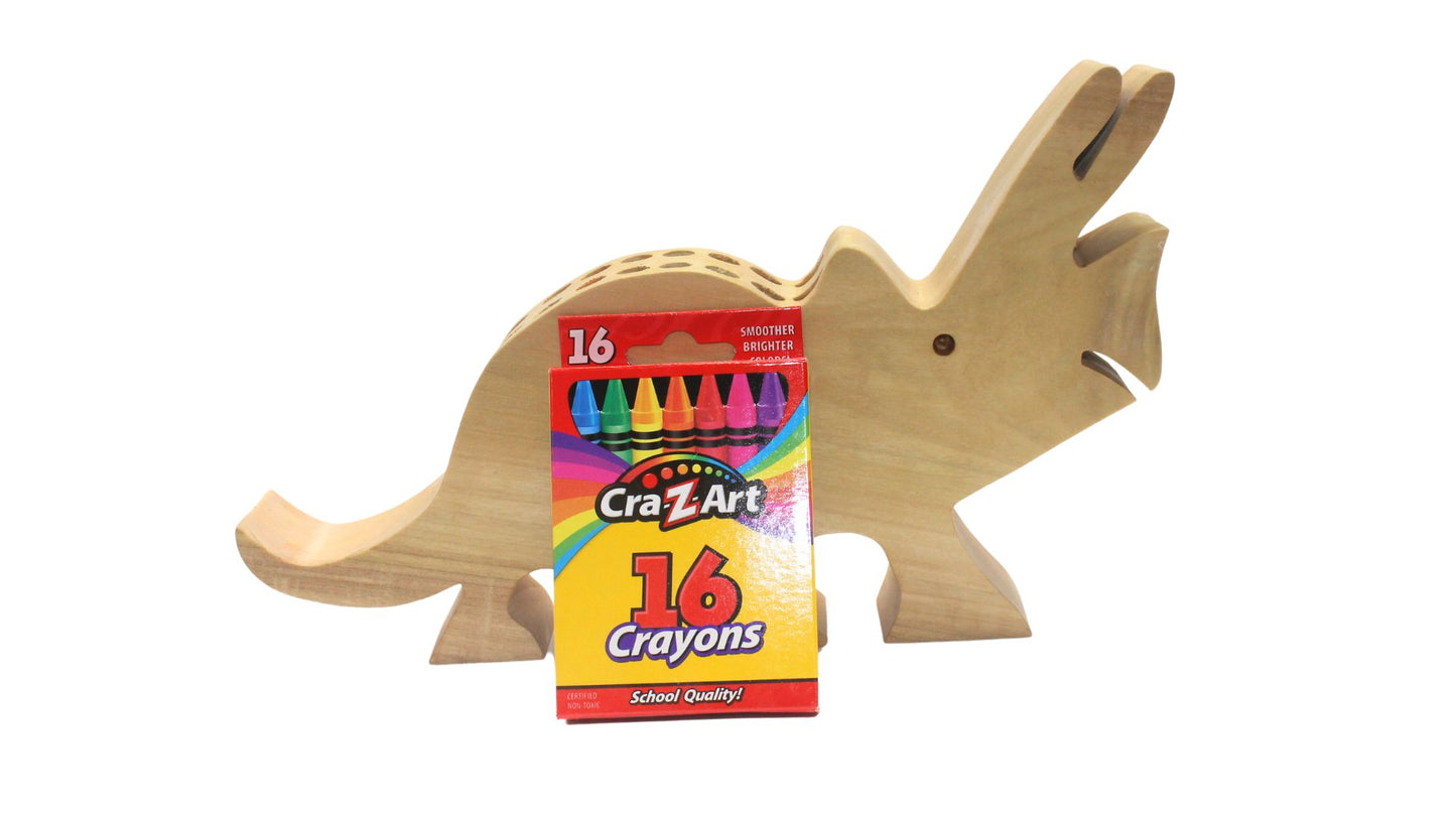 Dinosaur Crayon Organizer - Keep Crayons Neat and Tidy in Style