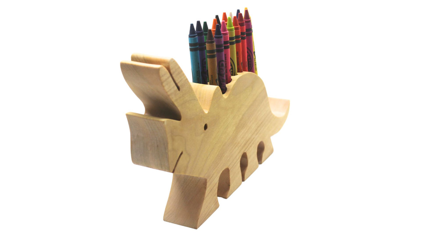 Dinosaur Crayon Organizer - Keep Crayons Neat and Tidy in Style