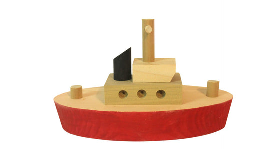 Toy wood Tugboat II (not designed to float)