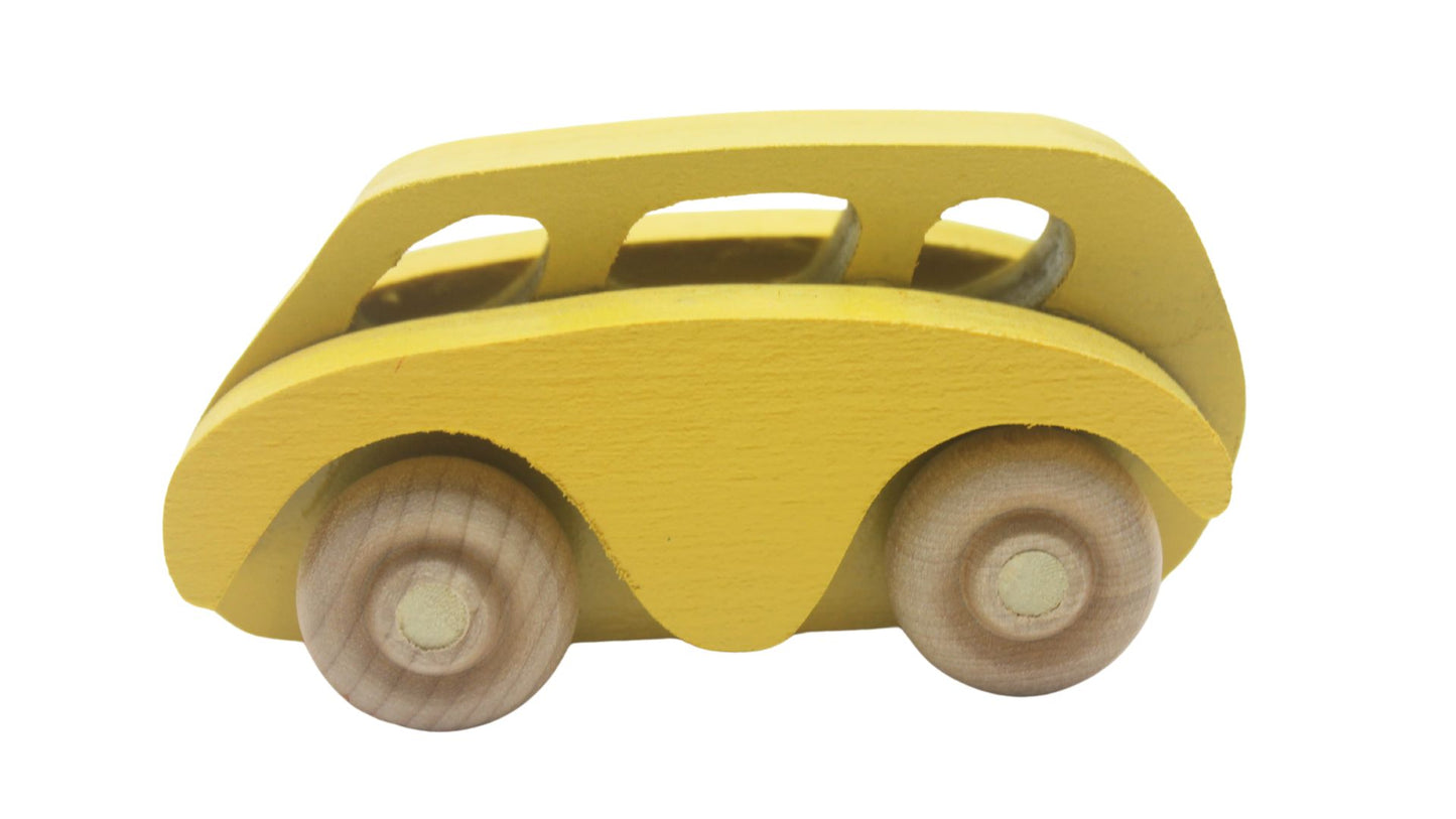 Vintage-Inspired Wooden Toy Car Carrier with 3 Cars and a Pickup Truck - Hours of Imaginative Play!