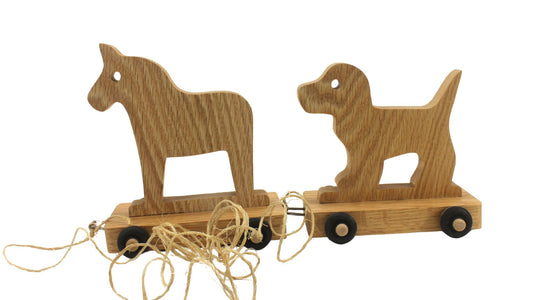 Wooden pull toys